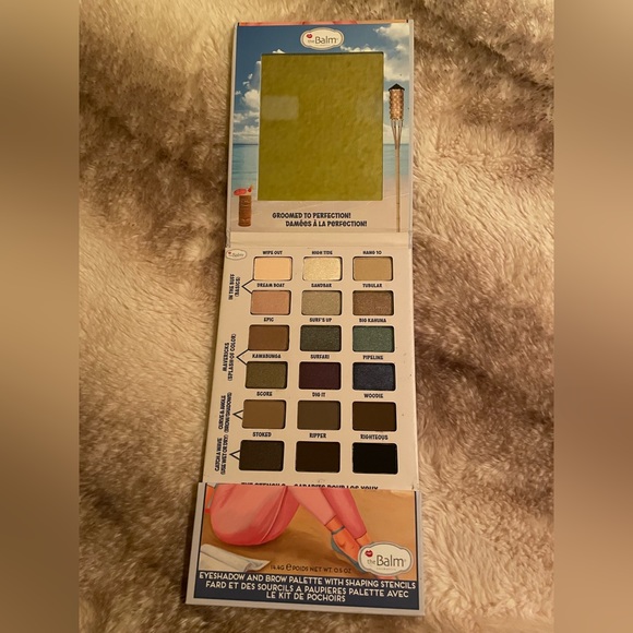 The Balm Balmsai Eyeshadow Palette and eyebrow stencil kit New in Box - Picture 3 of 7
